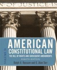 bokomslag American Constitutional Law: v. 2