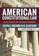 bokomslag American Constitutional Law