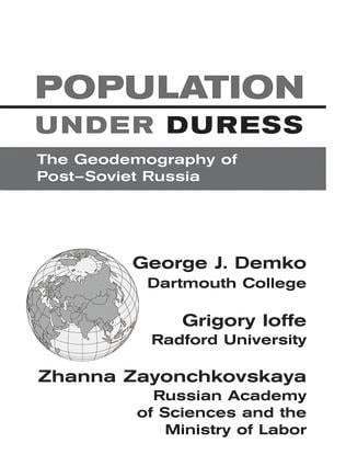 bokomslag Population Under Duress