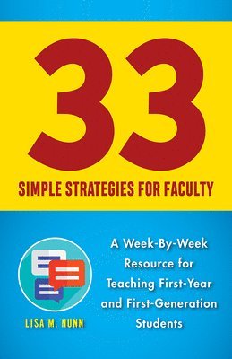 bokomslag 33 Simple Strategies for Faculty