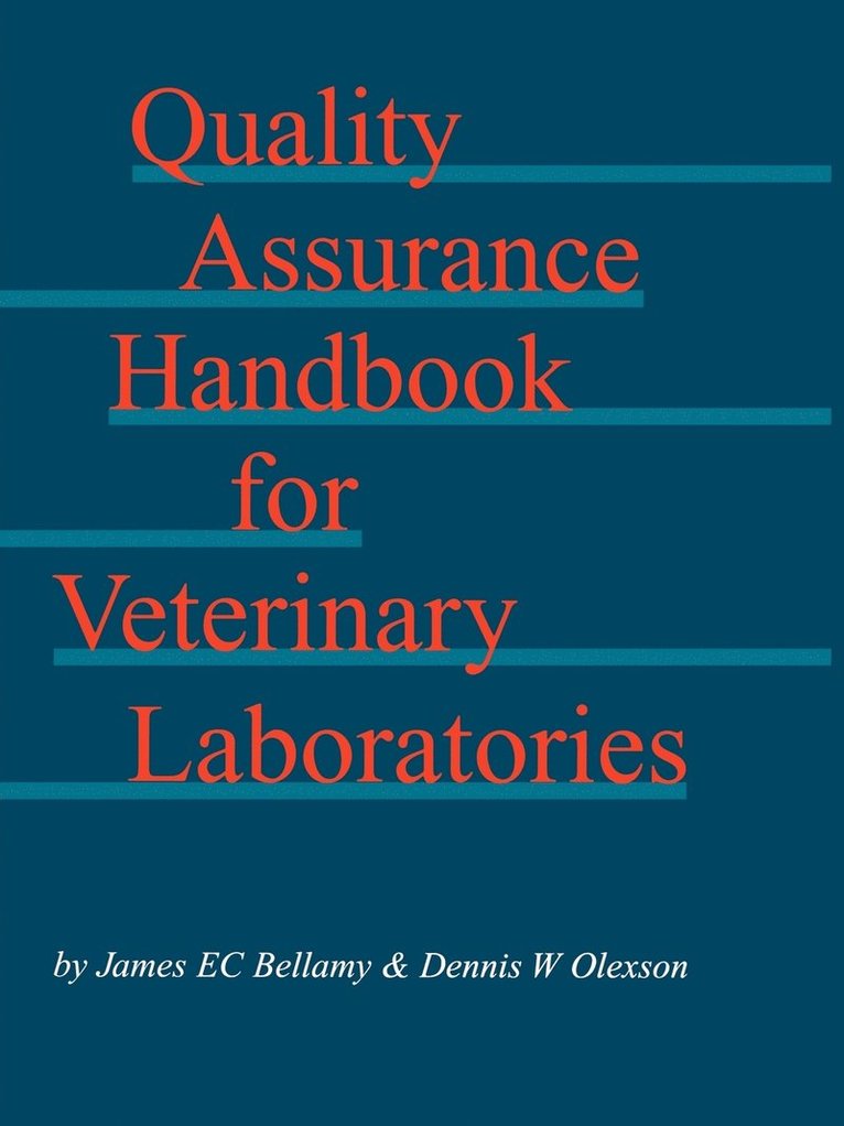 Quality Assurance Handbook for Veterinary Laboratories 1