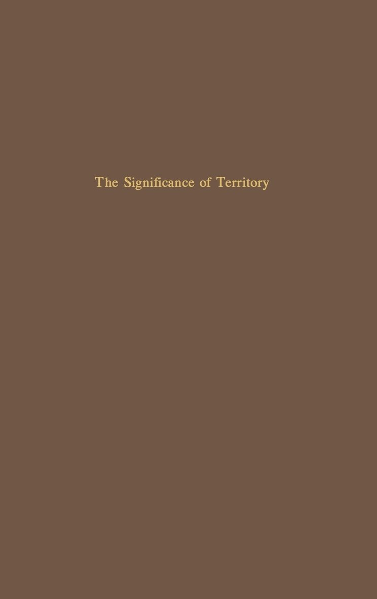 The Significance of Territory 1