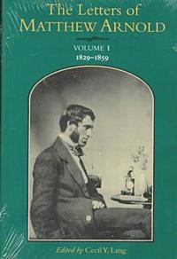 bokomslag Letters of Matthew Arnold v. 1; 1829-59