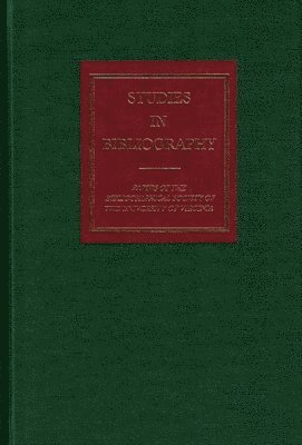 bokomslag Studies in Bibliography, v. 54