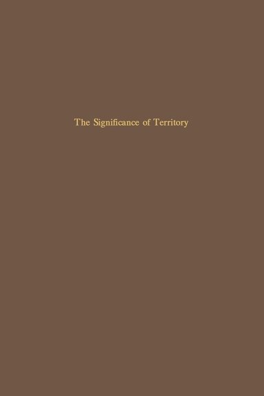 bokomslag The Significance of Territory