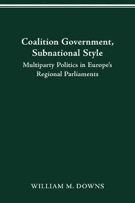 bokomslag Coalition Government, Subnational Style