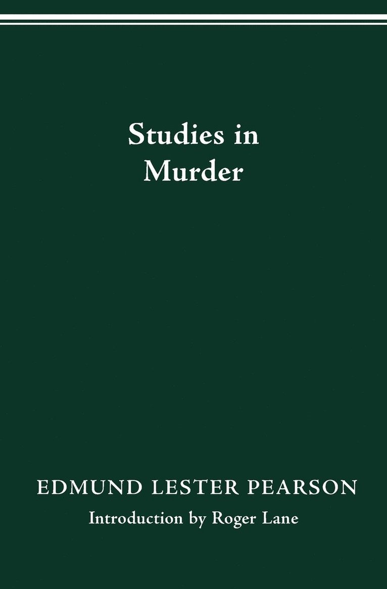 Studies in Murder 1