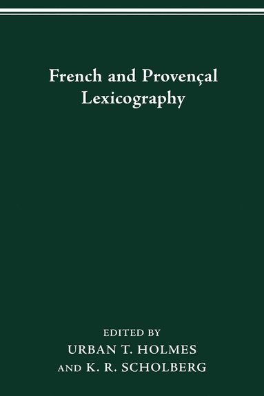 bokomslag French and Provenal Lexicography