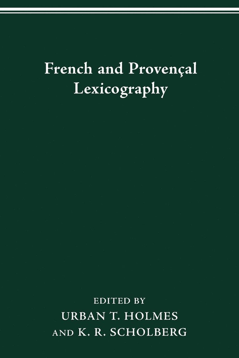 French and Provenal Lexicography 1