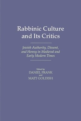 bokomslag Rabbinic Culture and Its Critics