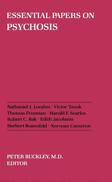 bokomslag Essential Papers on Psychosis