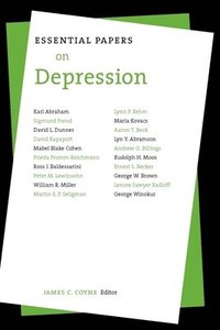 bokomslag Essential Papers on Depression