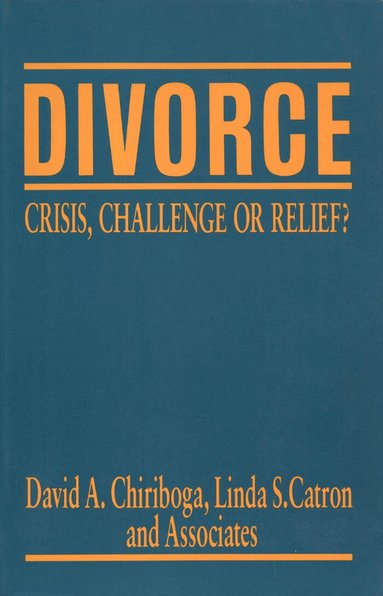 David Chiriboga, William A. Galston - Divorce, Häftad