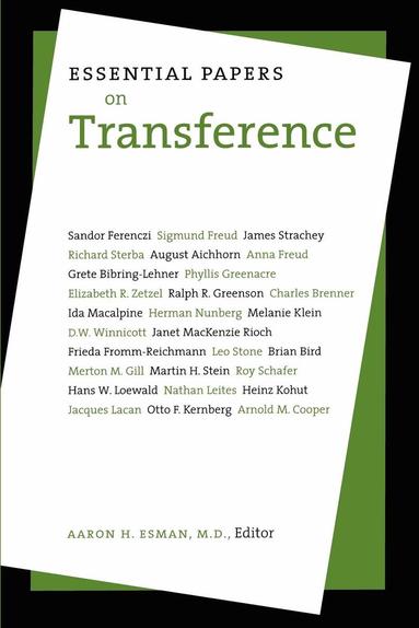 Aaron H. Esman - Essential Papers on Transference, Häftad