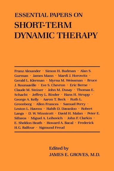 bokomslag Essential Papers on Short-Term Dynamic Therapy