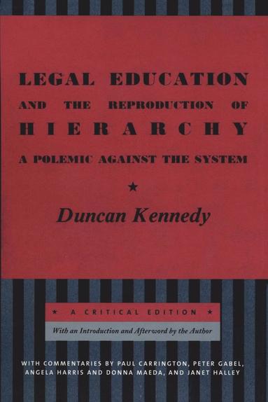 bokomslag Legal Education and the Reproduction of Hierarchy