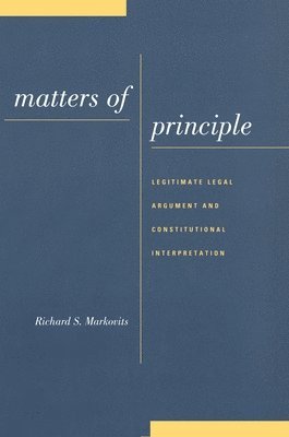 Matters of Principle 1