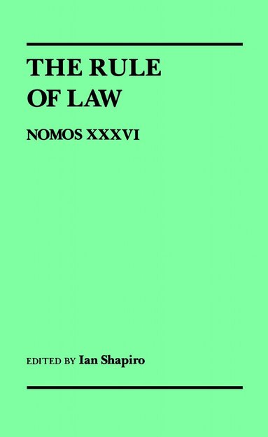 Ian Shapiro - Rule of Law, Häftad