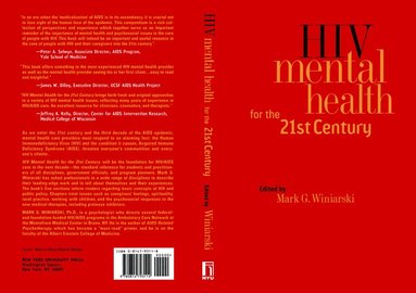 bokomslag HIV Mental Health for the 21st Century