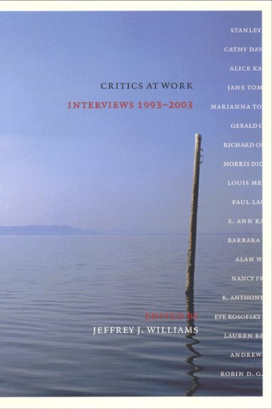 Jeffrey J. Williams - Critics at Work, Inbunden
