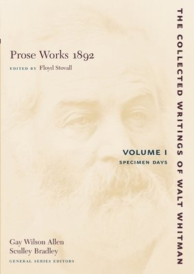 Prose Works 1892: Volume I 1