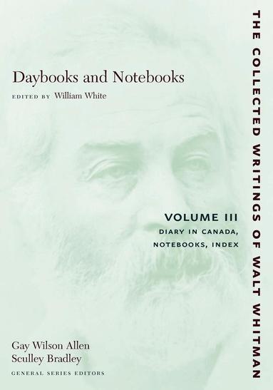 Walt Whitman, William White - Daybooks and Notebooks: Volume III, Häftad