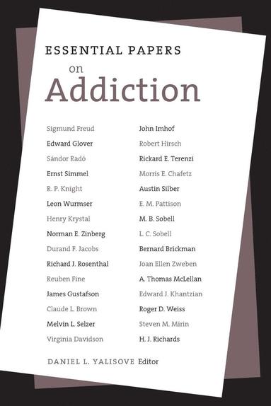 bokomslag Essential Papers on Addiction