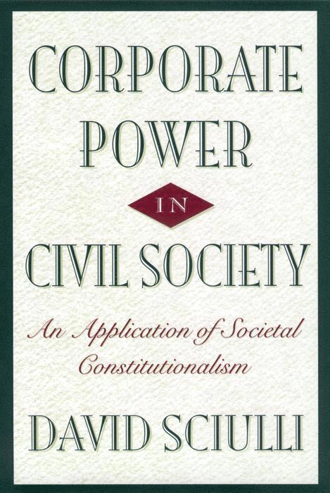 Corporate Power in Civil Society 1