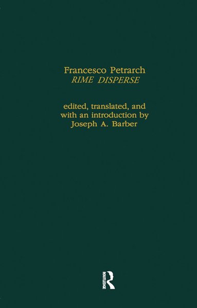 bokomslag Francesco Petrarch's Rime Disperse, Series A