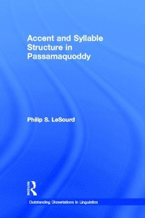 bokomslag Accent & Syllable Structure in Passamaquoddy