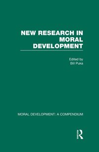 bokomslag New Research in Moral Development