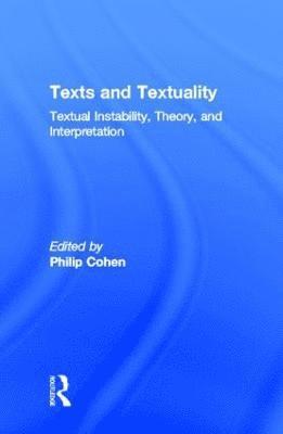 bokomslag Texts and Textuality