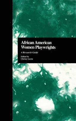 bokomslag African American Women Playwrights