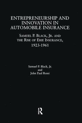 bokomslag Entrepreneurship and Innovation in Automobile Insurance