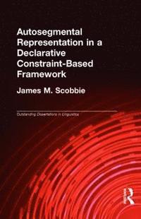 bokomslag Autosegmental Representation in a Declarative Constraint-Based Framework