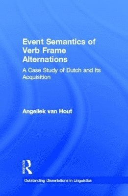 Event Semantics of Verb Frame Alternations 1