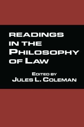 Jules L. Coleman - Readings in the Philosophy of Law, Häftad
