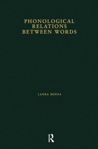bokomslag Phonological Relations Between Words