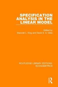 bokomslag Specification Analysis in the Linear Model