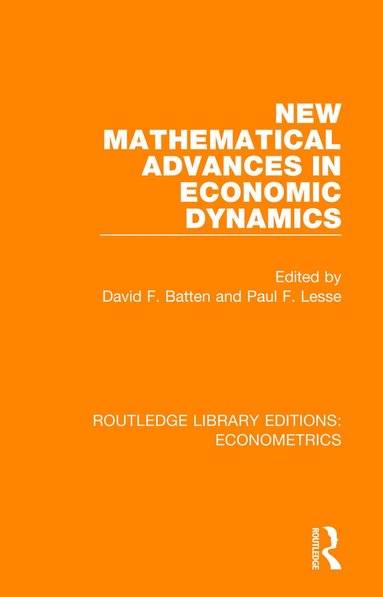 bokomslag New Mathematical Advances in Economic Dynamics