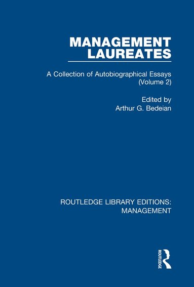Arthur G. Bedeian - Management Laureates, Inbunden