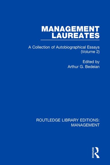 Arthur G. Bedeian - Management Laureates, Häftad