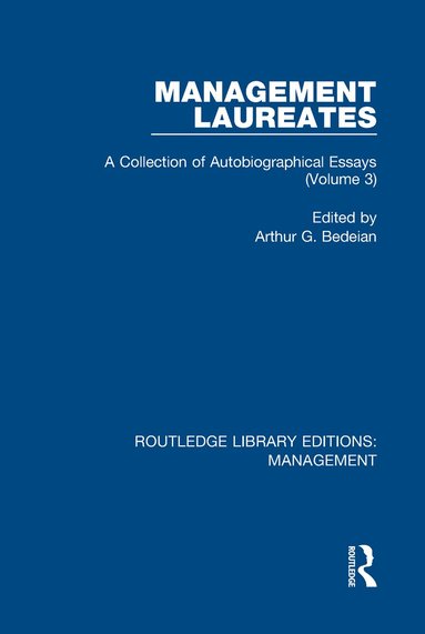 Arthur G. Bedeian - Management Laureates, Inbunden