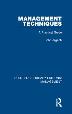 John Argenti - Management Techniques, Inbunden