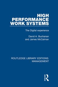 bokomslag High Performance Work Systems