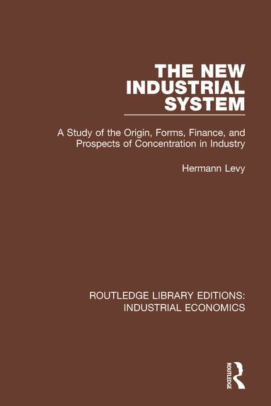 Hermann Levy - New Industrial System, Häftad