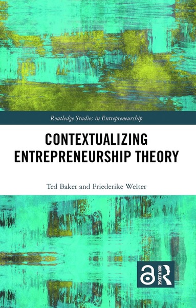 bokomslag Contextualizing Entrepreneurship Theory