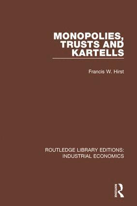 bokomslag Monopolies, Trusts and Kartells