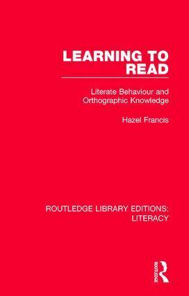 Hazel Francis - Learning to Read, Inbunden