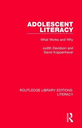 Judith Davidson, David Koppenhaver - Adolescent Literacy, Inbunden